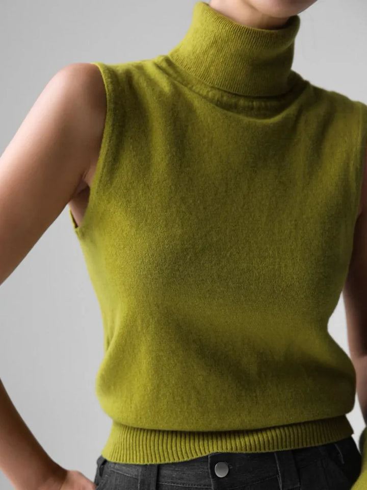 Duttini | High-Neck Vest for Women in Premium Fabric