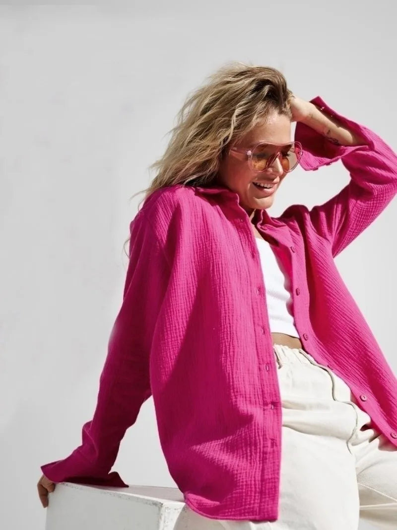 Duttini | Cotton Summer Shirt for Men in White