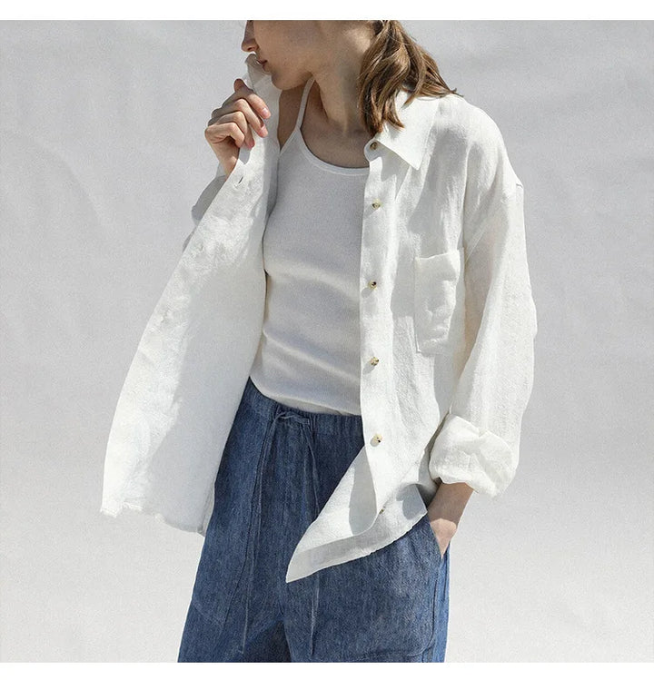 Duttini | Oversized Linen Blouse