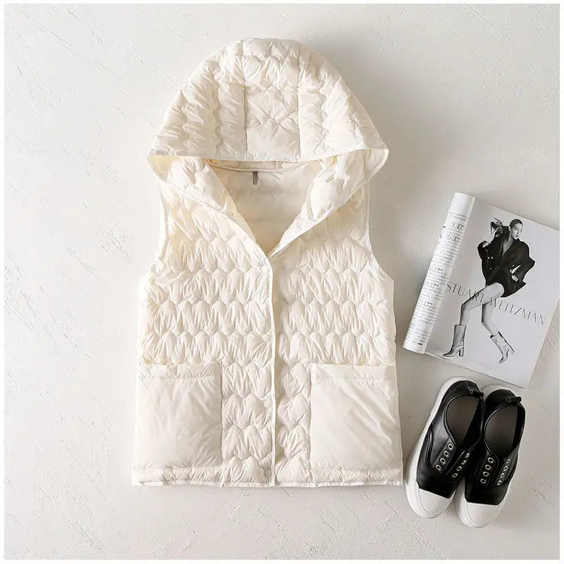 Duttini | Puffer Vest in Gold