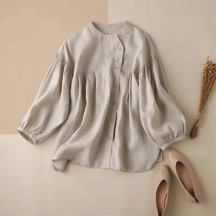 Duttini | Gathered Lantern Sleeve Blouse