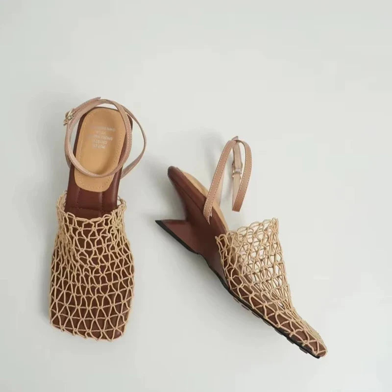 Duttini | Mesh Weave Heels