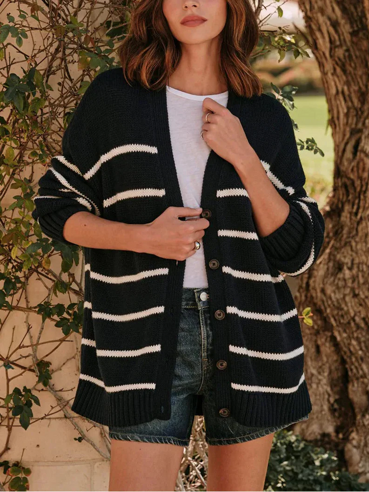 Duttini | Organic Striped Cardigan