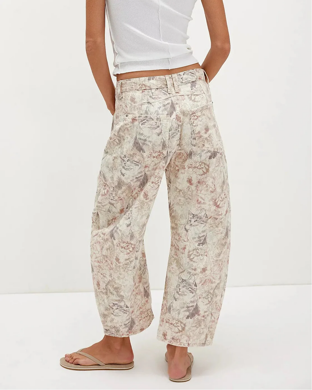 Duttini | Cotton Tapestry Jean for Women in Blue