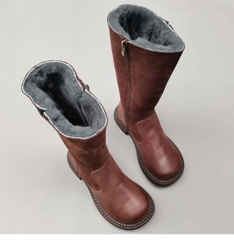 Duttini | Shearling Riding Boots