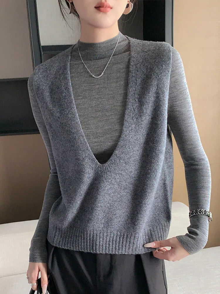 Duttini | Deep-V Wool Vest