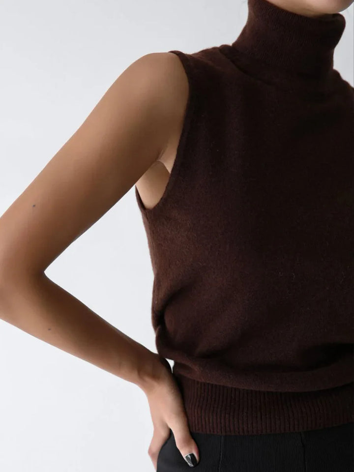 Duttini | High-Neck Vest for Women in Premium Fabric