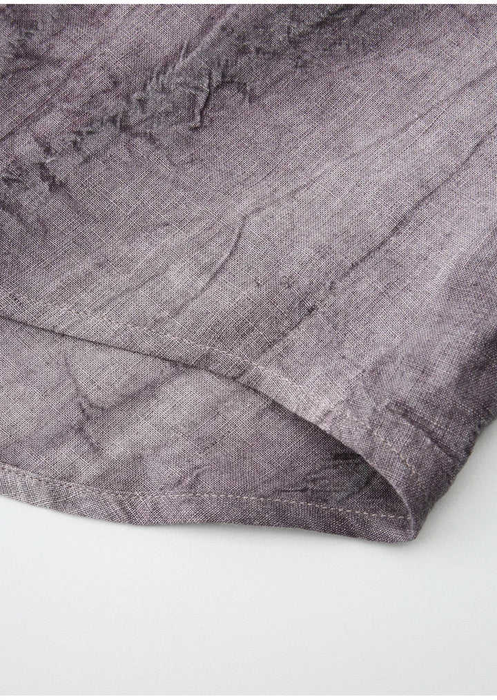 Duttini | Pleated Linen Button Shirt