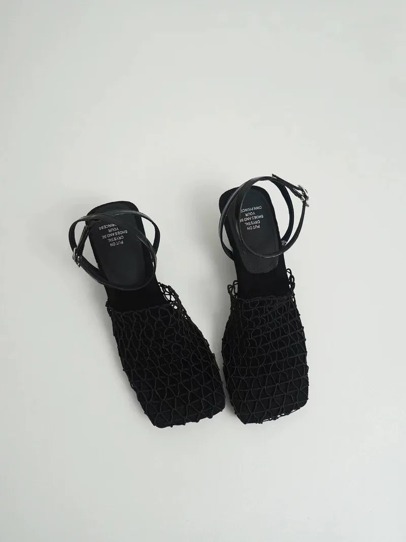 Duttini | Mesh Weave Heels