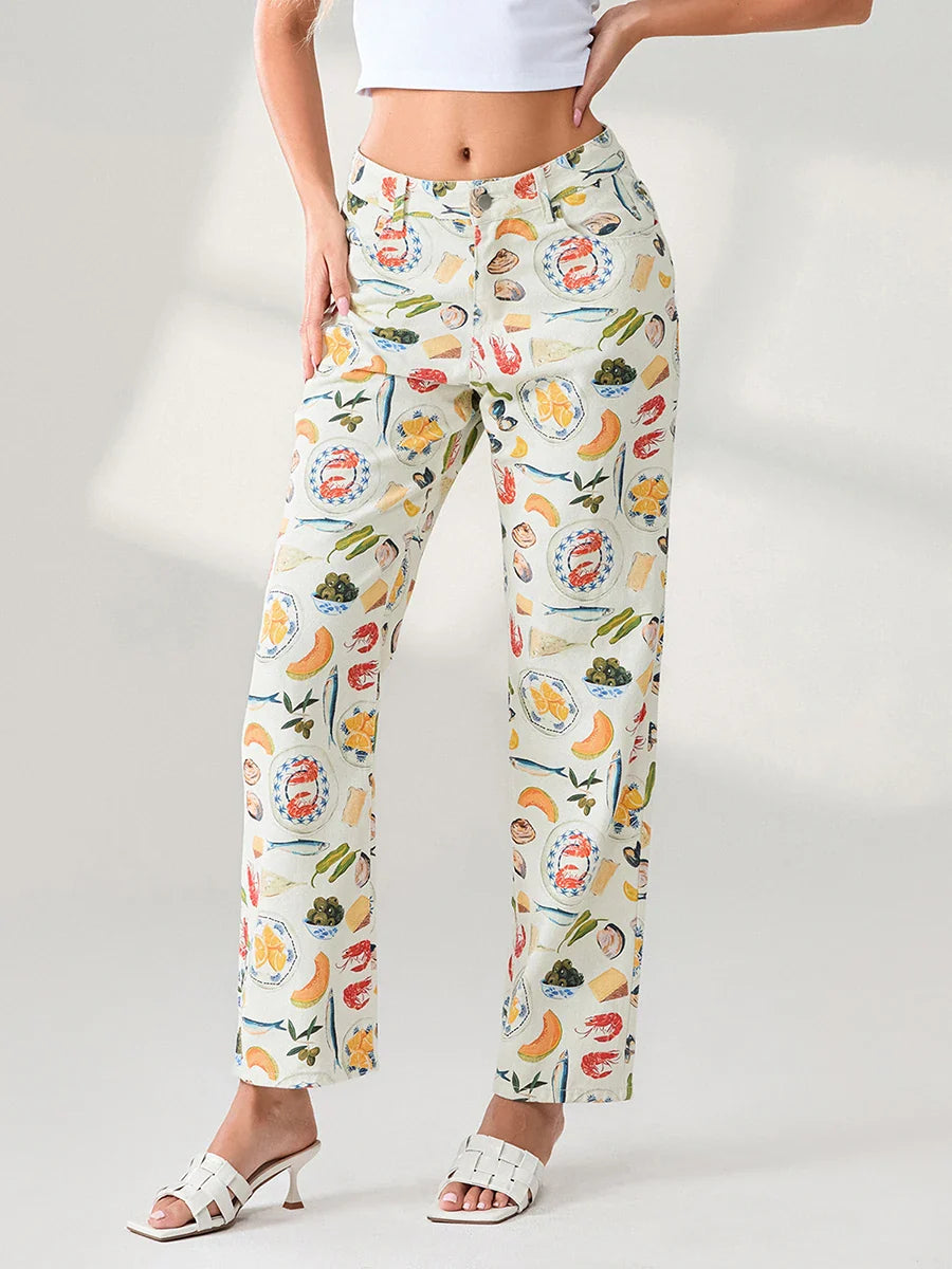 Duttini | Straight-Leg Jean for Women in Denim Blue