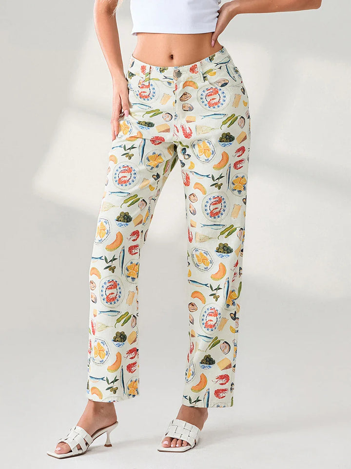 Duttini | Straight-Leg Jean for Women in Denim Blue