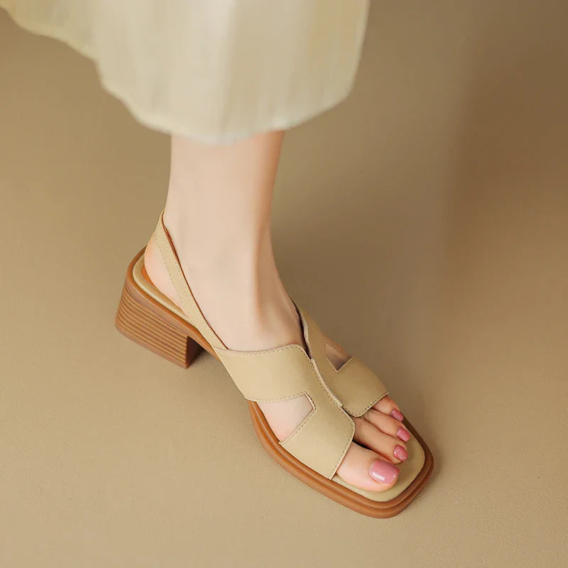 Duttini | Leather Heeled Sandals