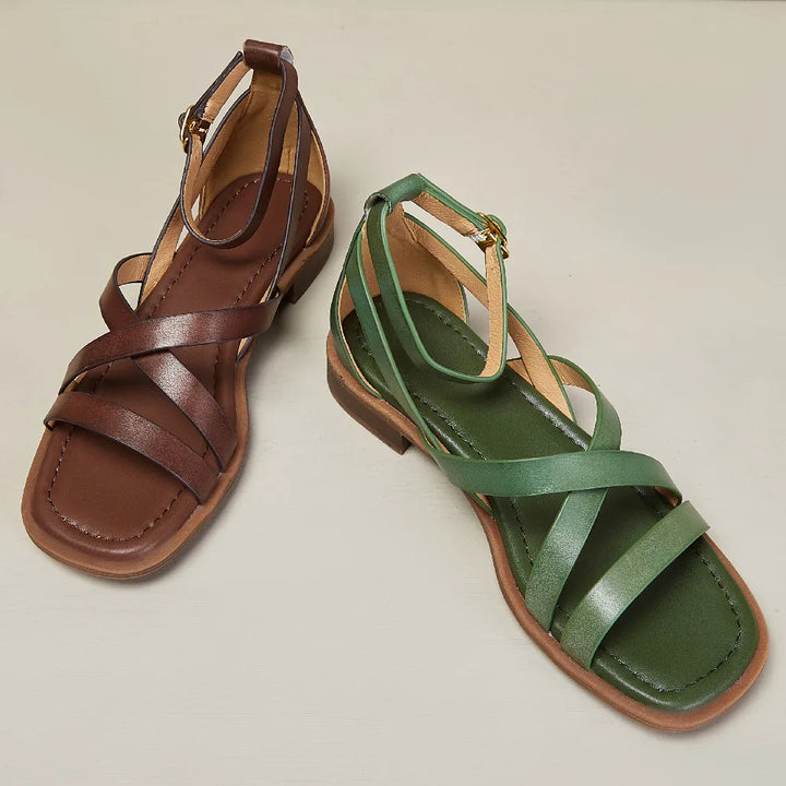 Duttini | Crosswalk Orthopedic Leather Sandals