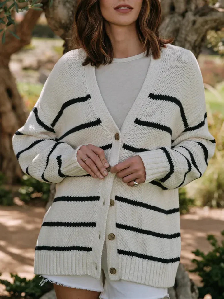 Duttini | Organic Striped Cardigan