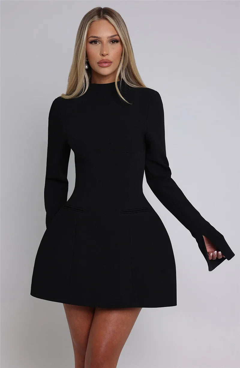 Duttini | A-Line Mini Dress in Loose Fit Polyester