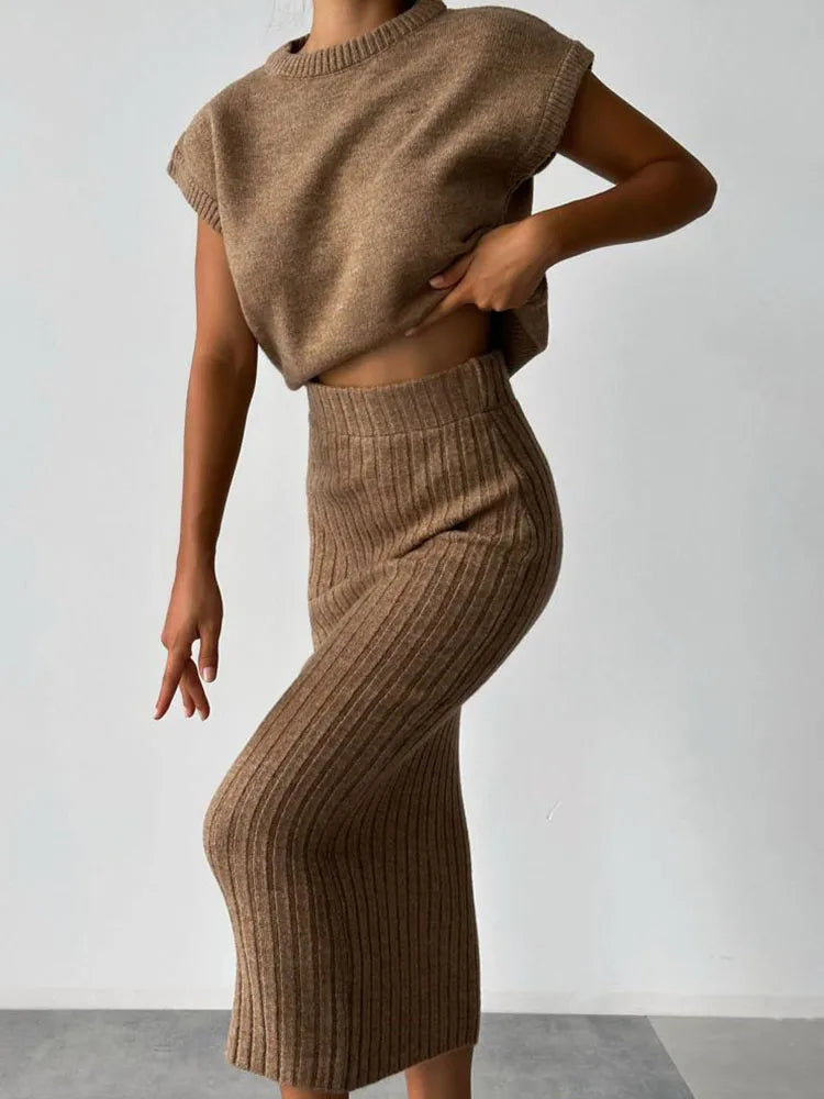 Duttini | Rib Sleeveless Set