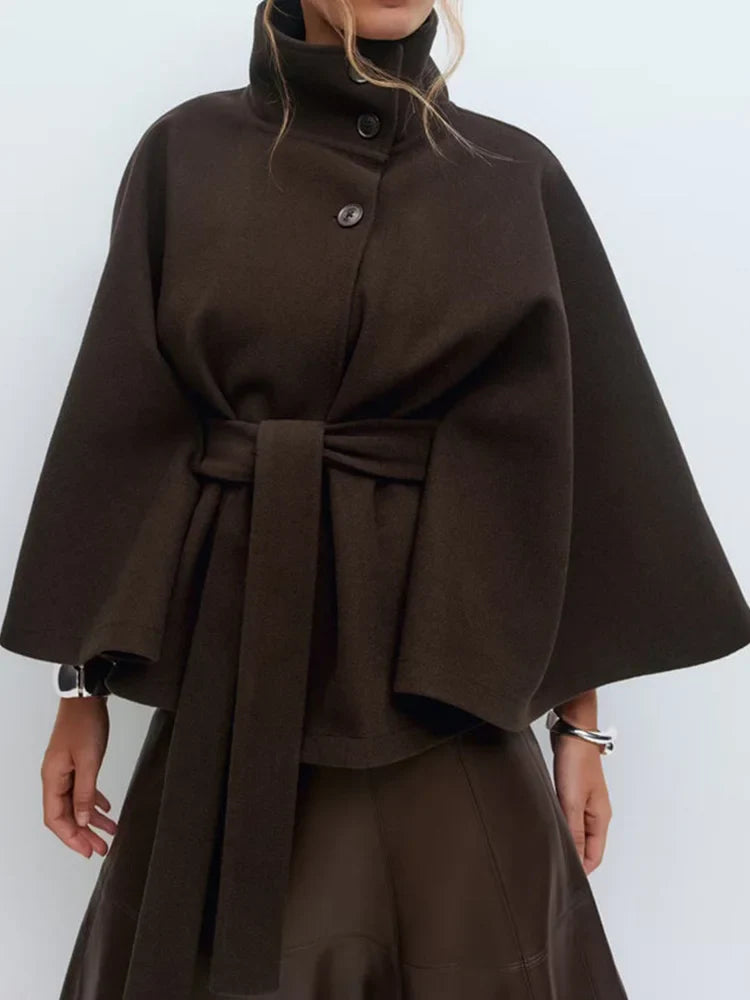 Duttini | Wool-Blend Cape Coat