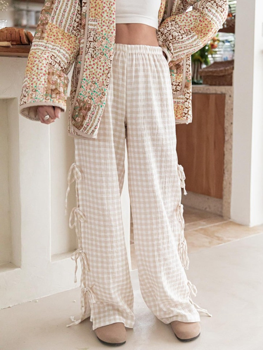 Duttini | Checkered Cotton Trousers