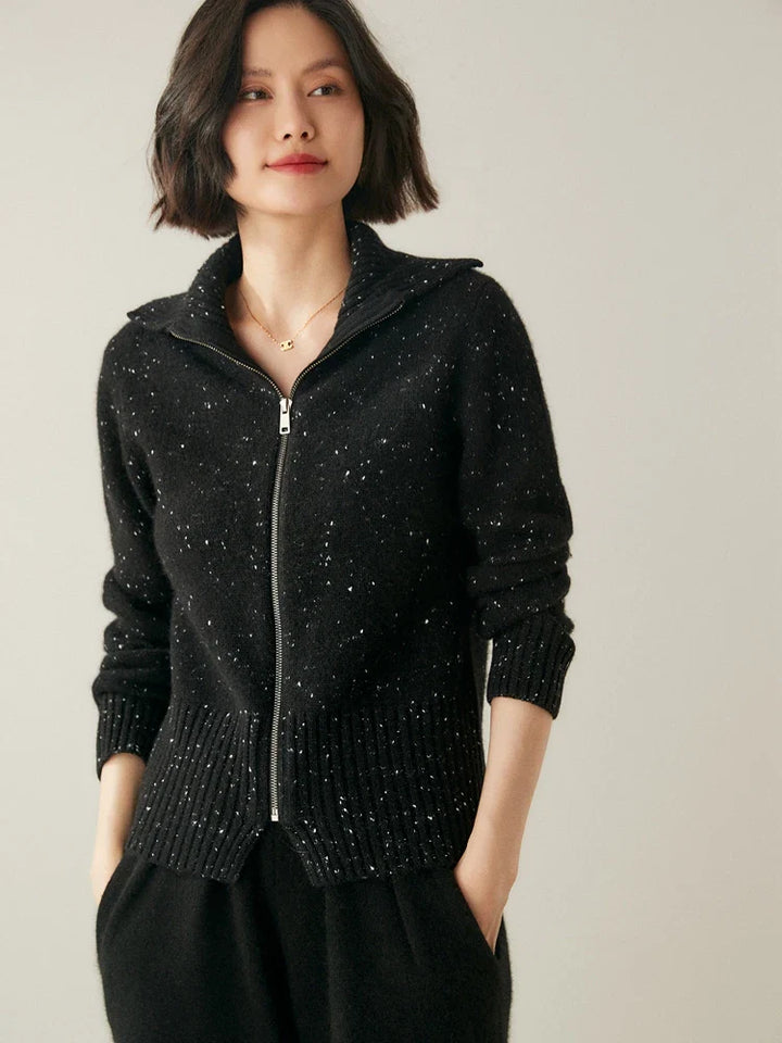 Duttini | Cashmere Zip Cardigan