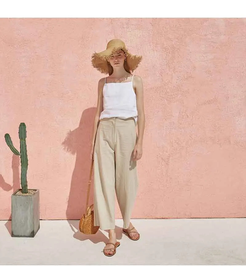 Duttini | Satin Strap Linen Cami