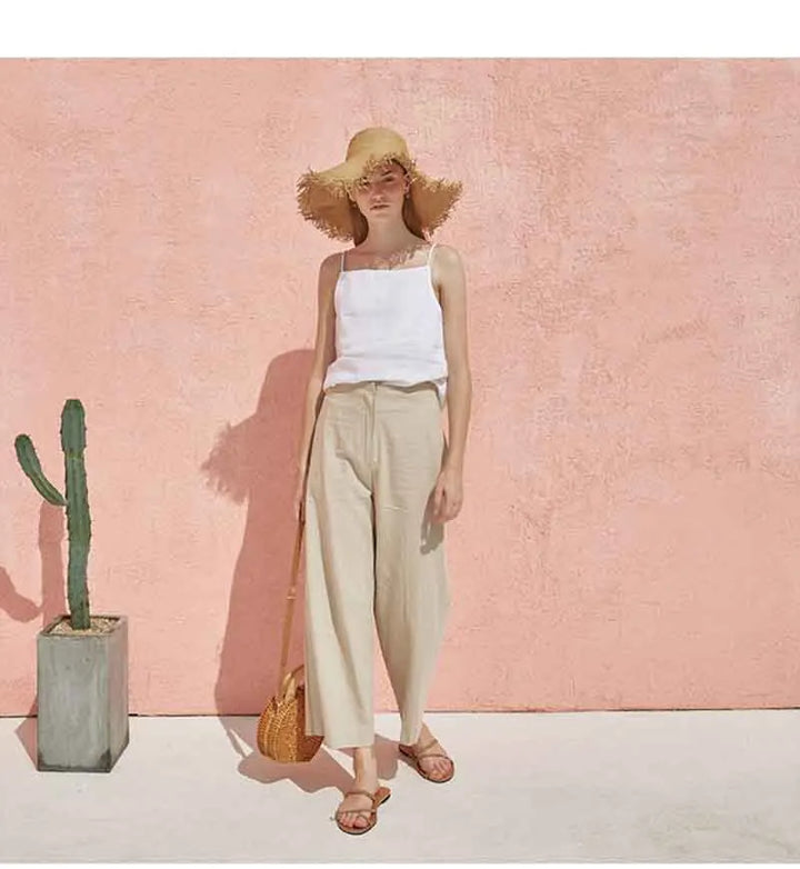 Duttini | Satin Strap Linen Cami
