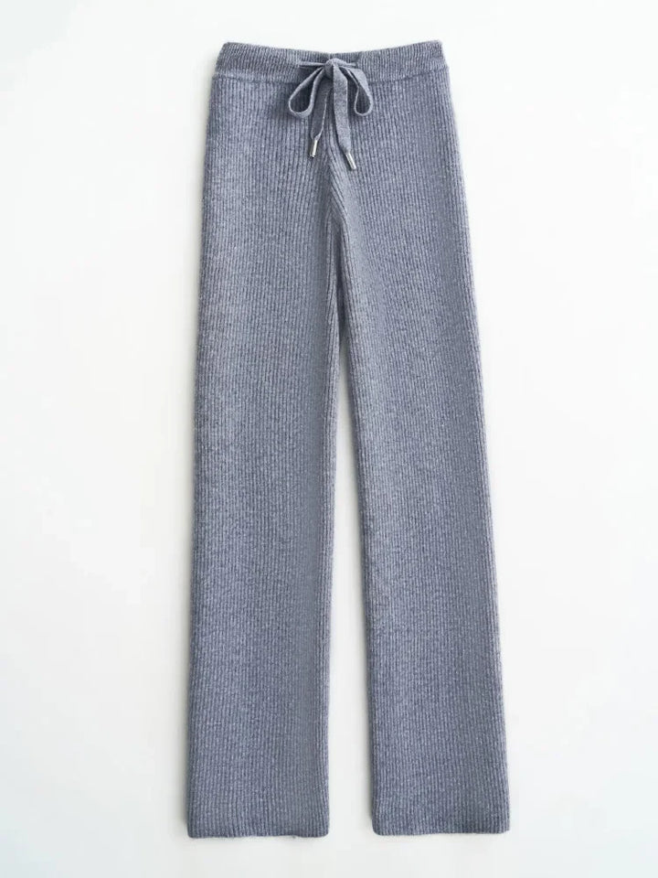Duttini | Wool Knitted Wide Leg Pants