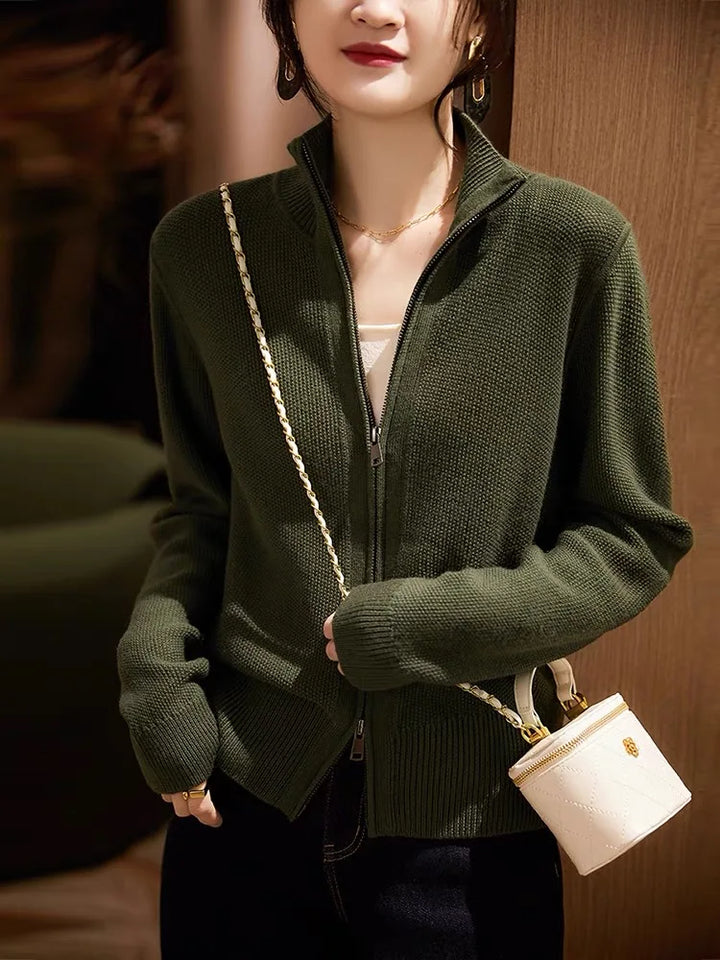 Duttini | Wool Zip Cardigan