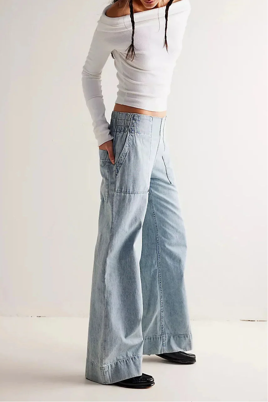 Duttini | Wide-Leg Denim Jeans