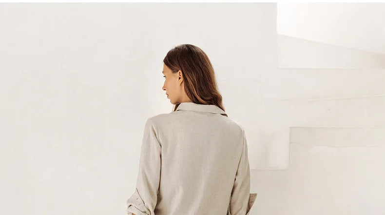 Duttini | Linen Wide Leg Pant for Women in Ruffle Style