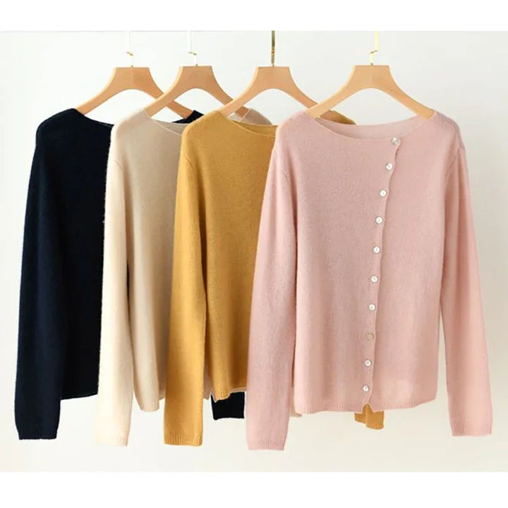 Duttini | Asymmetric Button Sweater