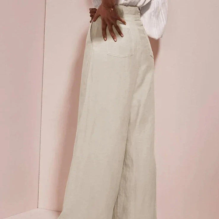 Duttini | Linen Trousers for Men, Summer Fit, Light Color
