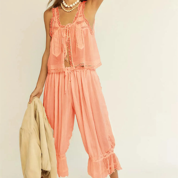 Duttini | Lace Two-Piece Set