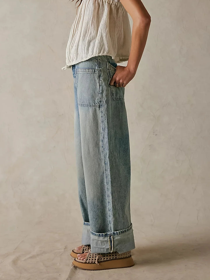 Duttini | High-Waist Wide-Leg Denim