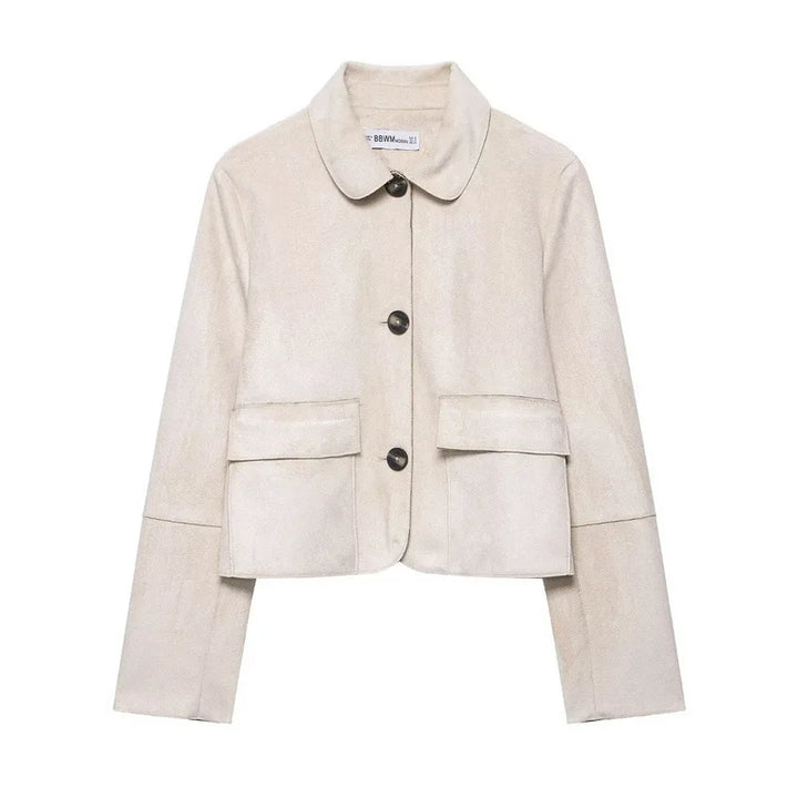 Duttini | Suede Cropped Jacket