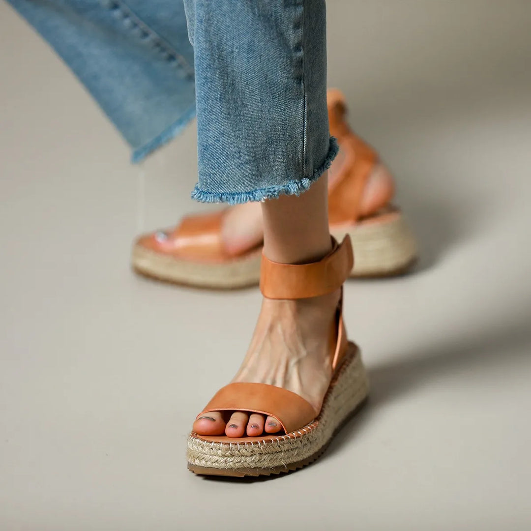 Duttini | Women's Leather Strap Sandals
