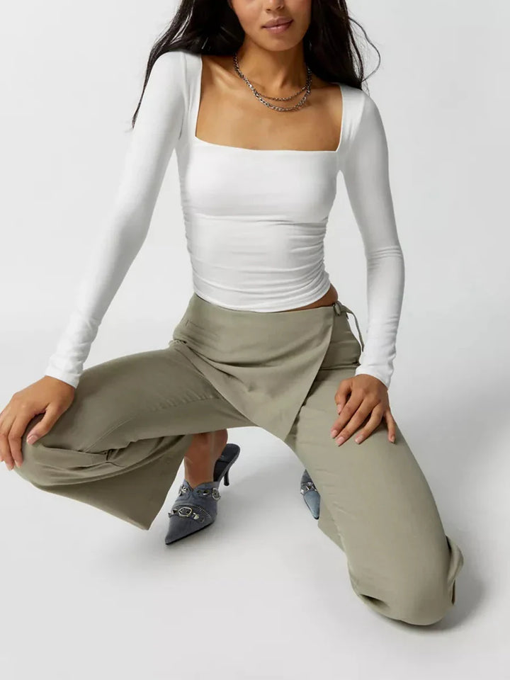 Duttini | Twilight Top for Women in Soft Fabric, Relaxed Fit, Dark Blue