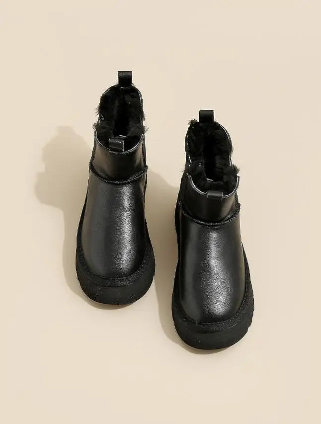 Duttini | Leather Fur Boots