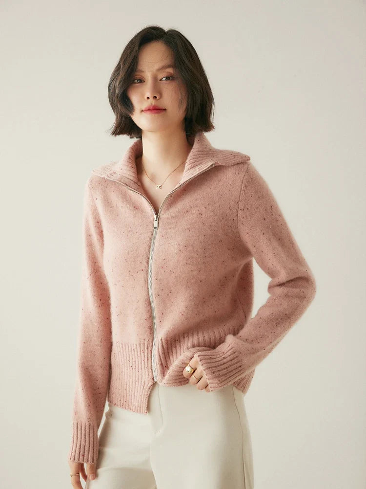 Duttini | Cashmere Zip Cardigan
