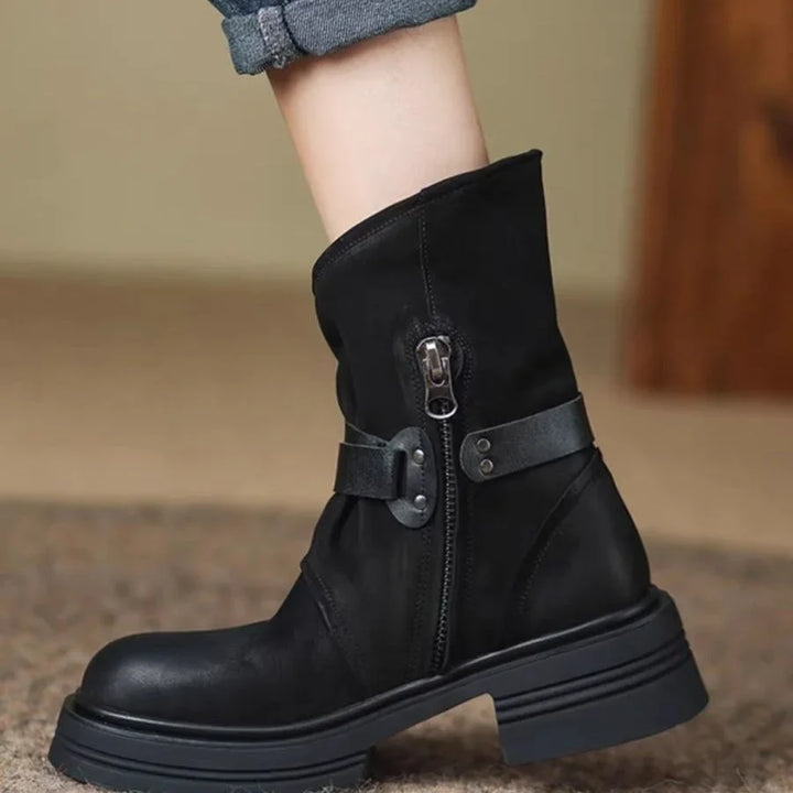 Duttini | Buckle Moto Boots
