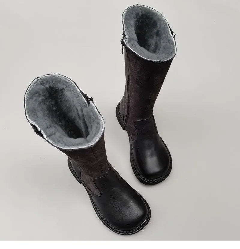Duttini | Shearling Riding Boots