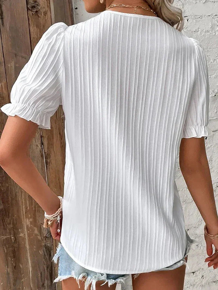 Duttini | Elegant Blouse With Enchanting Details with Graceful Drape
