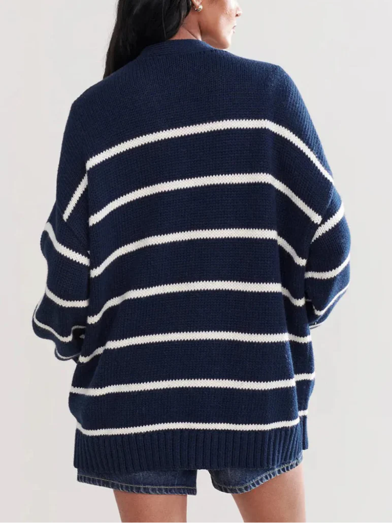 Duttini | Organic Striped Cardigan