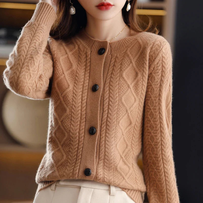 Duttini | Cable Cashmere Cardigan