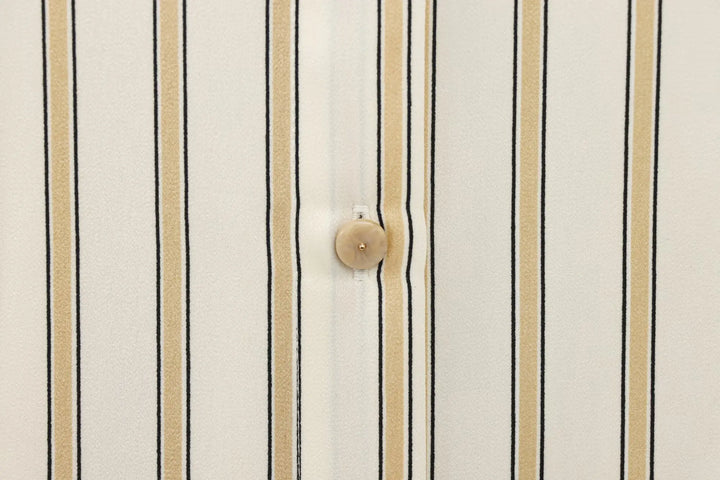 Duttini | Striped Button-Up Blouse for Women in Cotton Blend
