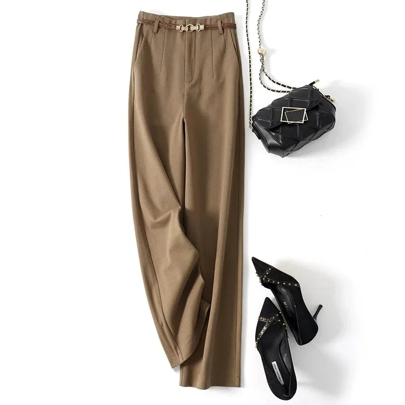 Duttini | Wide Leg Wool Trousers