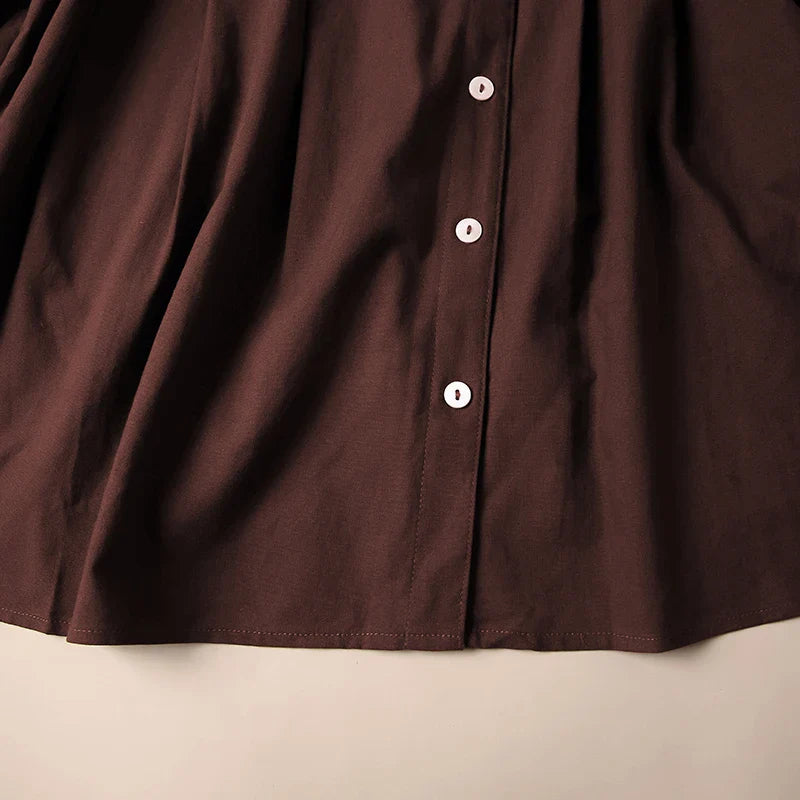 Duttini | Gathered Lantern Sleeve Blouse