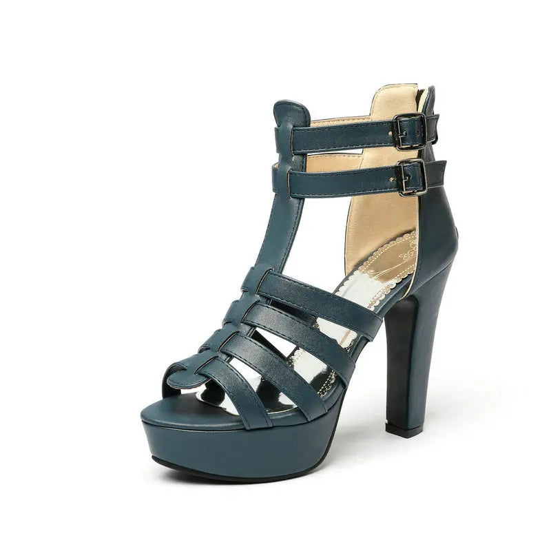 Duttini | Strapped Platform Heels