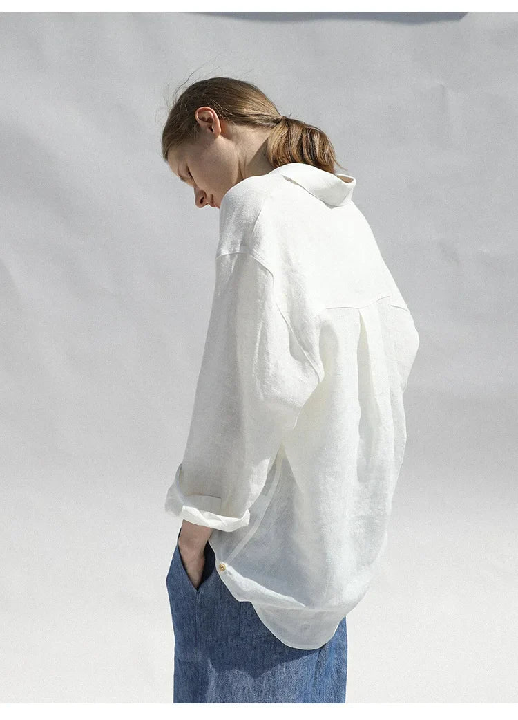 Duttini | Oversized Linen Blouse