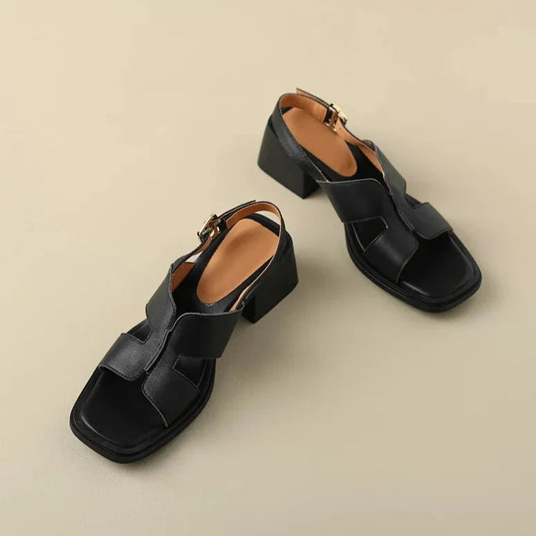 Duttini | Leather Heeled Sandals