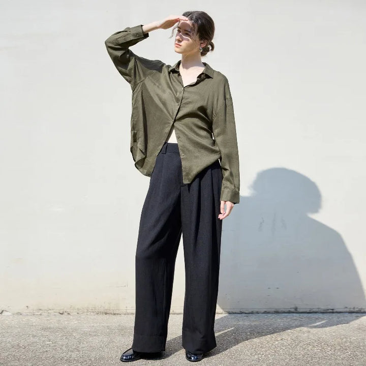 Duttini | Relaxed Ramie Button Down Shirt